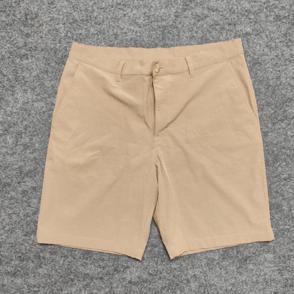 Callaway Shorts Mens 36 Beige Golf Twill Stretch Zip Fly Pockets Casual